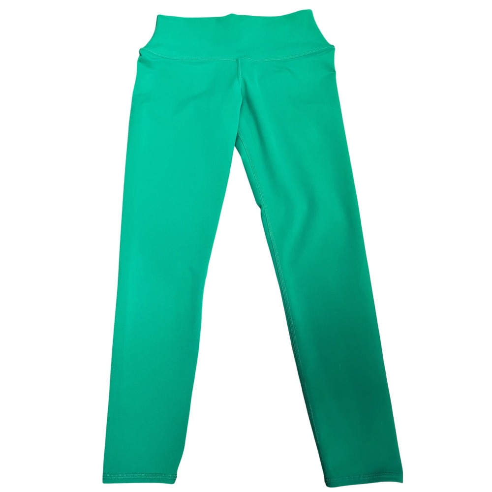 Alo Yoga Leggings‎ Womens M Green Airbrush High Waist Activewear 7/8 Inseam